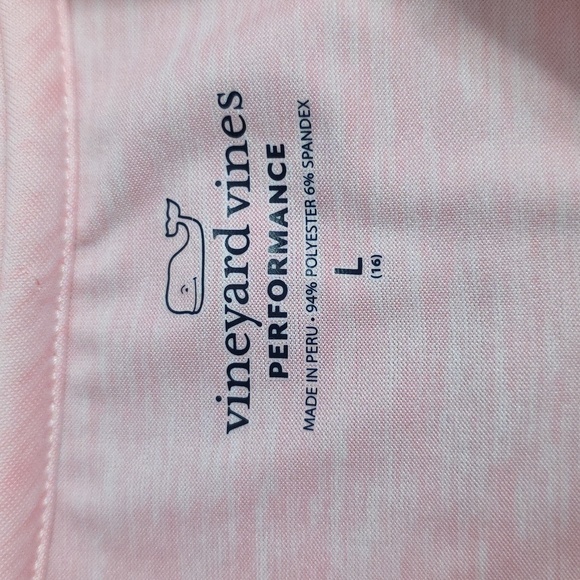 Vineyard Vines Performance Breast Cancer Awareness Tee | Light Pink | Large - Picture 10 of 10